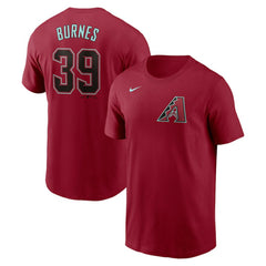 Red Corbin Burnes Arizona Diamondbacks Nike Fuse Name & Number T-Shirt