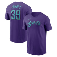Purple Corbin Burnes Arizona Diamondbacks Nike 2025 City Connect Fuse Name & Number T-Shirt