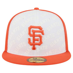 White/Orange San Francisco Giants New Era Repeat 59FIFTY Fitted Hat