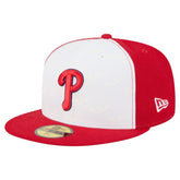 White/Red Philadelphia Phillies New Era Repeat 59FIFTY Fitted Hat
