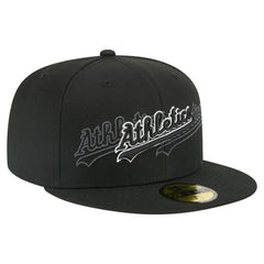 Black Athletics New Era Tri-Hit 59FIFTY Fitted Hat