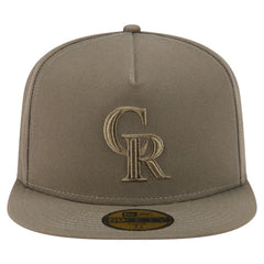 Olive Colorado Rockies New Era Color Pack A-Frame 59FIFTY Fitted Hat