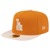 Orange/Light Beige Los Angeles Dodgers New Era Two-Tone Color Pack A-Frame 59FIFTY Fitted Hat