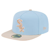 Light Blue/Cream Chicago White Sox New Era Two-Tone Color Pack A-Frame 59FIFTY Fitted Hat