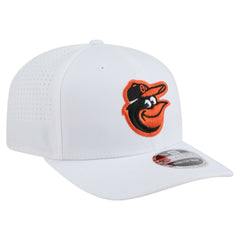 White Baltimore Orioles New Era COOLERA 9SEVENTY Adjustable Hat