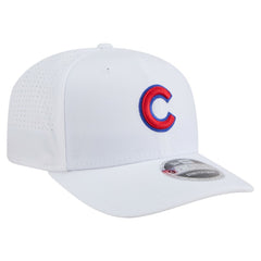 White Chicago Cubs New Era COOLERA 9SEVENTY Adjustable Hat