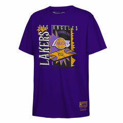 Mitchell & Ness Los Angeles Lakers Youth Retro '90s Poster T-Shirt