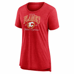 NHL Calgary Flames Women's Reign Supreme Tri-Blend T-Shirt