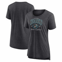 NHL San Jose Sharks Women's Reign Supreme Tri-Blend T-Shirt
