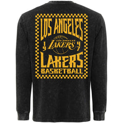 Los Angeles Lakers Sportiqe Men's Bono Long Sleeve T-Shirt