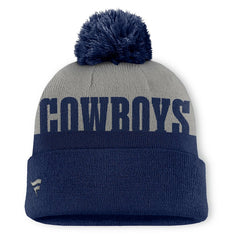Punter Cuffed Knit Hat with Pom - Dallas Cowboys Hats