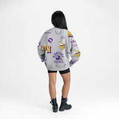 Gameday Couture Women's Always On Repeat Fleece Sweatshirt - Minnesota Vikings Sweatshirts