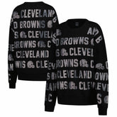 Gameday Couture Women's Oversized Hype Era Rhinestone Text Sweatshirt - Cleveland Browns Sweatshirts