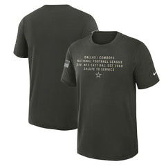 2025 Salute to Service Sideline Slub Dri-FIT T-Shirt - Dallas Cowboys T-shirts