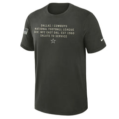 2025 Salute to Service Sideline Slub Dri-FIT T-Shirt - Dallas Cowboys T-shirts