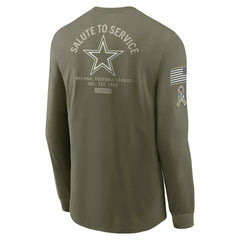 2025 Salute to Service Sideline Long Sleeve T-Shirt - Dallas Cowboys T-shirts