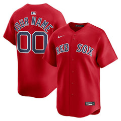 Red Boston Red Sox Nike Alternate Limited Custom Jersey