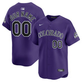 Purple Colorado Rockies Nike Alternate Limited Custom Jersey
