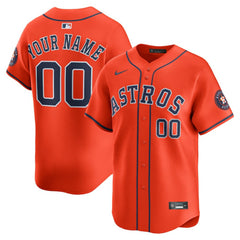 Orange Houston Astros Nike Alternate Limited Custom Jersey