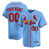 Light Blue St. Louis Cardinals Nike Alternate Limited Custom Jersey