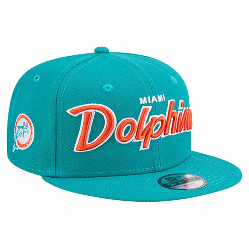 Youth Main Script 9FIFTY Snapback Hat - Miami Dolphins Hats