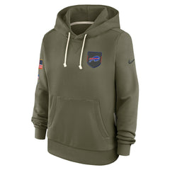 Women's 2025 Salute to Service Sideline Standard Issue Dri-FIT Hoodie - Buffalo Bills Hoodies