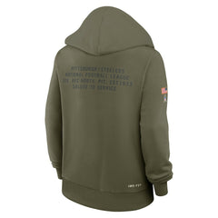 Women's 2025 Salute to Service Sideline Standard Issue Dri-FIT Hoodie - Pittsburgh Steelers Hoodies