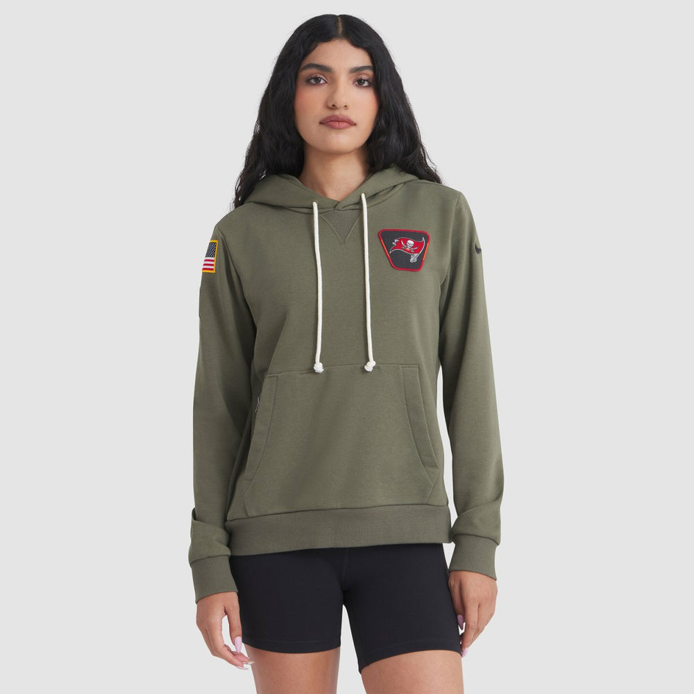 Women's 2025 Salute to Service Sideline Standard Issue Dri-FIT Hoodie - Tampa Bay Buccaneers Hoodies