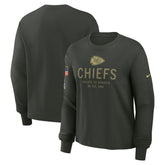 Women's 2025 Salute to Service Sideline Dri-FIT Long Sleeve T-Shirt - Kansas City Chiefs T-shirts