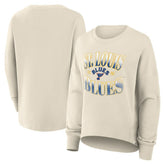 NHL St. Louis Blues Fanatics Women's Oversized Vintage Slice Pullover Sweatshirt