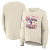 NHL New York Rangers Fanatics Women's Oversized Vintage Slice Pullover Sweatshirt