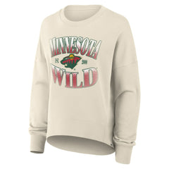 NHL Minnesota Wild Fanatics Women's Oversized Slice Pullover Sweatshirt