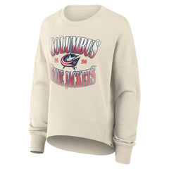 NHL Columbus Blue Jackets Fanatics Women's Oversized Slice Pullover Sweatshirt
