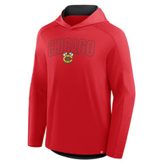 NHL Chicago Blackhawks Fanatics Penalty Shot Long Sleeve Hoodie T-Shirt