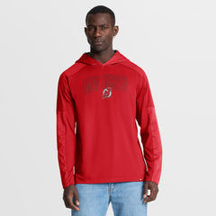 NHL New Jersey Devils Fanatics Penalty Shot Long Sleeve Hoodie T-Shirt