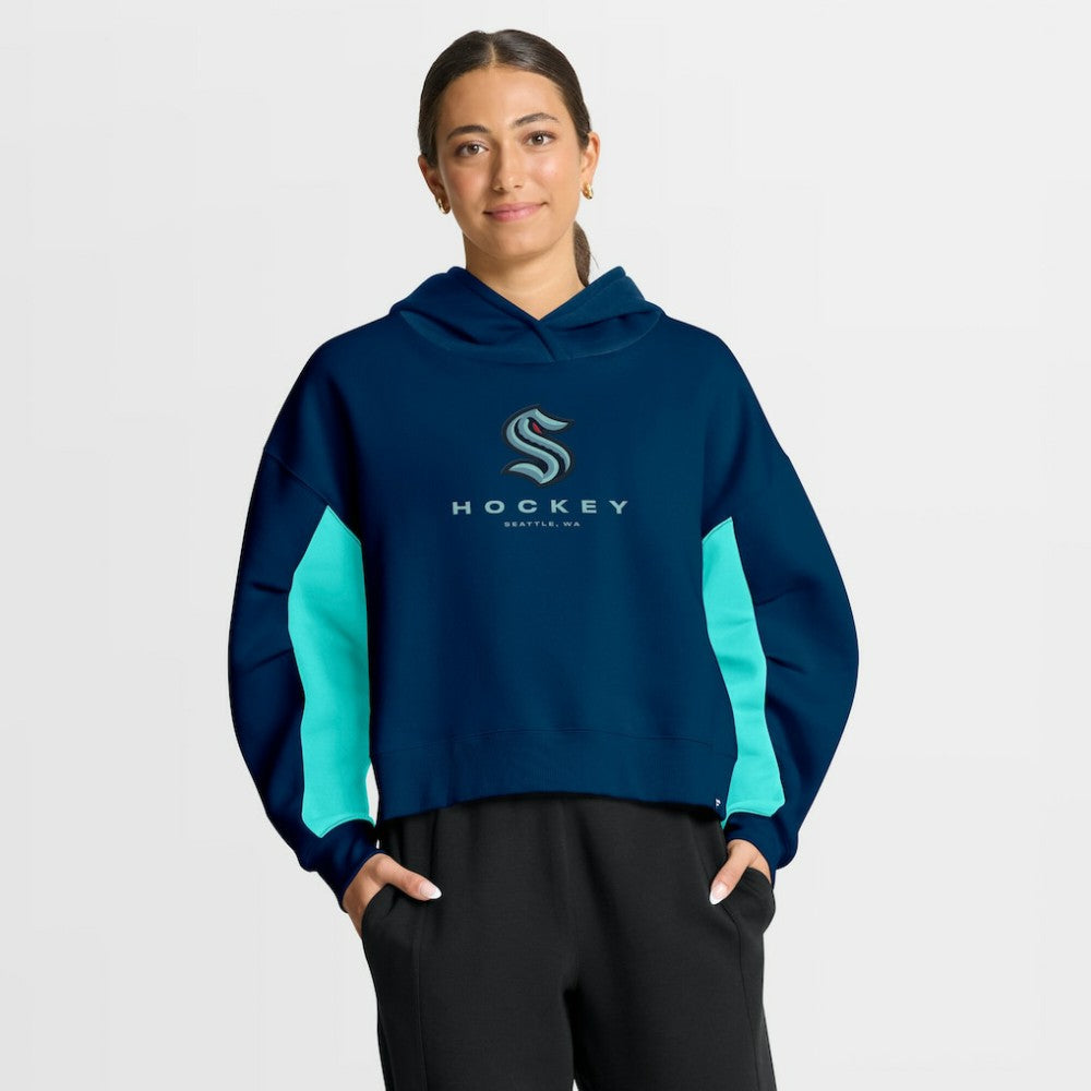 NHL Seattle Kraken Fanatics Women's Back Check Boxy Hoodie