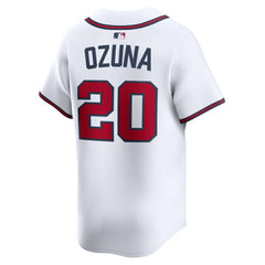 White Marcell Ozuna Atlanta Braves Nike Home Limited Player Jersey