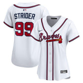 White Spencer Strider Atlanta Braves Nike Women's Home Limited Player Jersey