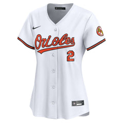 White Gunnar Henderson Baltimore Orioles Nike Women's Home Limited Player Jersey