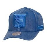 NHL New York Rangers Mitchell & Ness Downtown Snow Wash Pro-Crown Adjustable Hat
