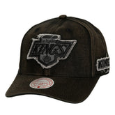 NHL Los Angeles Kings Mitchell & Ness Downtown Snow Wash Pro-Crown Adjustable Hat