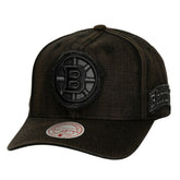 NHL Boston Bruins Mitchell & Ness Downtown Snow Wash Pro-Crown Adjustable Hat