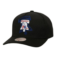 Mitchell & Ness Philadelphia 76ers Tilted Pro Pinch Adjustable Hat
