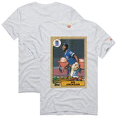 Ash Bo Jackson Kansas City Royals Homage 1987 Topps Baseball Card Player T-Shirt
