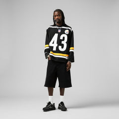 Troy Polamalu Maxxed Out Fashion Hockey Jersey - Pittsburgh Steelers Jerseys