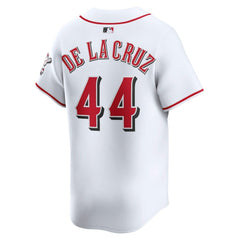 White Elly De La Cruz Cincinnati Reds Nike Home Limited Player Jersey