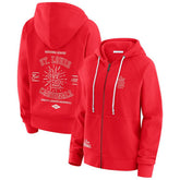 Red St. Louis Cardinals WEAR by Erin Andrews Women's Vintage Full-Zip Raglan Hoodie