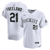 White Kyle Freeland Colorado Rockies Nike Home Limited Player Jersey