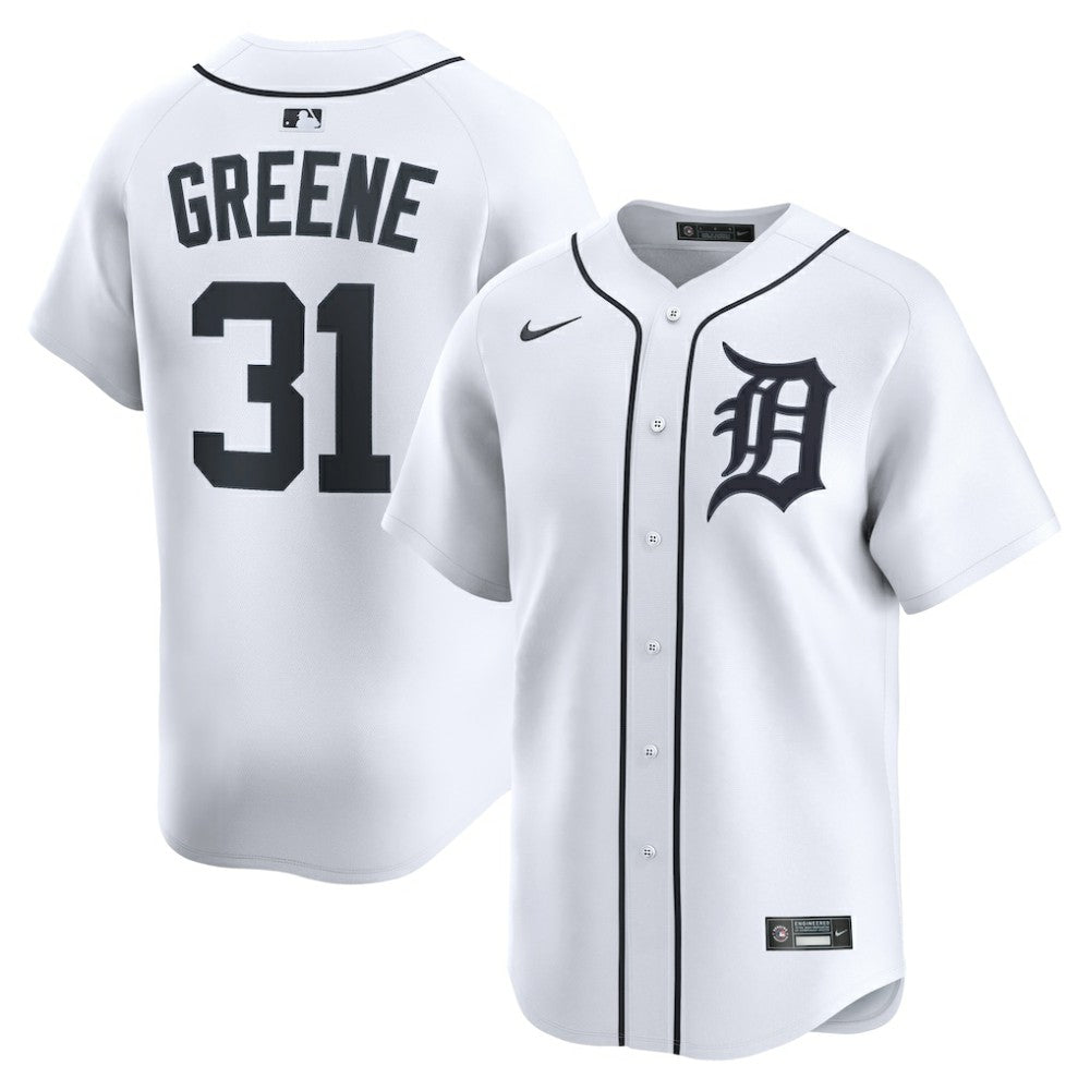 White Riley Greene Detroit Tigers Nike Home Limited Player Jersey