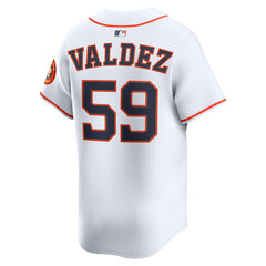 White Framber Valdez Houston Astros Nike Home Limited Player Jersey